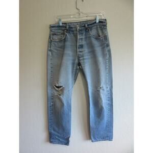 LEVI'S 501xx Blue Denim Cotton 31x28 Button Closure Men's Jeans